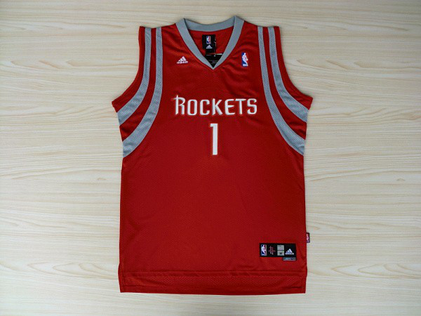  NBA Houston Rockets 1 Tracy McGrady Swingman Red Jersey